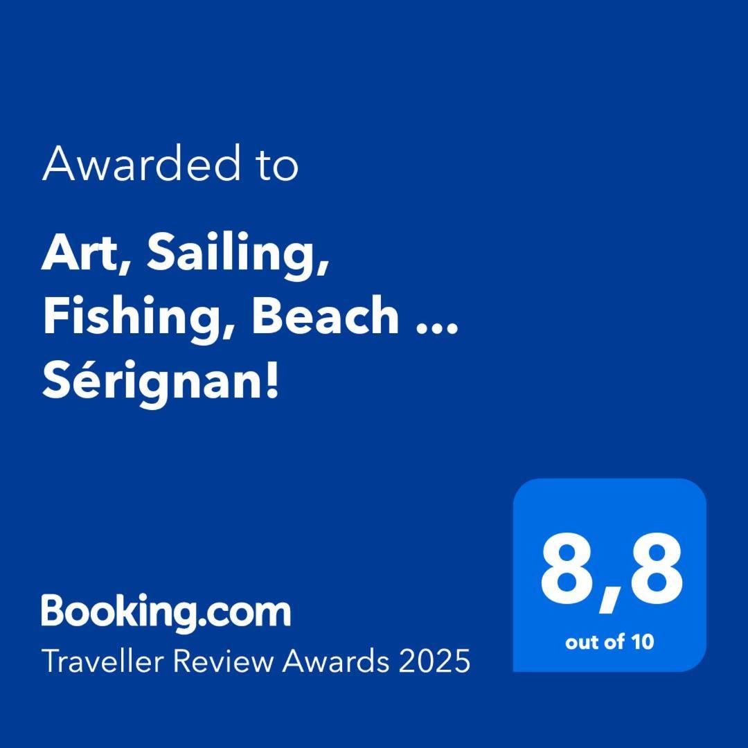 Art, Sailing, Fishing, Beach ... Serignan! Dış mekan fotoğraf
